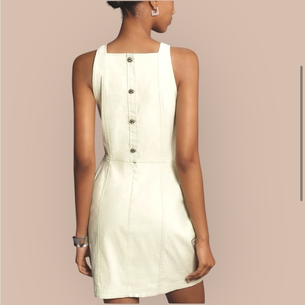 Maeve Anthropologie Sleeveless Volume-Hip Mini Dress